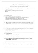 WGU C720 OPERATIONS MANAGEMENT EXAM 2026  COMPLETE EXAM QUESTIONS AND ANSWERS 100&percnt; VERIFIED A&plus; GRADE ASSURED&excl;&excl;&excl;&excl;&excl; NEW LATEST UPDATE&excl;&excl;&excl;