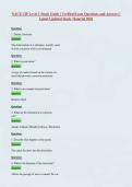 NACE CIP Level 1 Study Guide &vert; Verified Exam Questions and Answers &vert; Latest Updated Study Material 2026