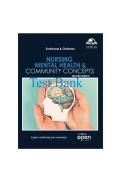 Test Bank for Nursing Mental Health & Community Concepts 2nd Edition &vert; 180&plus; NCLEX-Style Questions with Rationales & Citations &vert; Open RN &sol; WisTech Open Chapters 1-18 &vert; Psychiatric Nursing Exam Prep&NewLine;&NewLine;