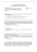 WGU C720 OPERATIONS MANAGEMENT EXAM 2026 COMPLETE EXAM QUESTIONS AND ANSWERS 100&percnt; VERIFIED A&plus; GRADE ASSURED&excl;&excl;&excl;&excl;&excl; NEW LATEST UPDATE&excl;&excl;&excl;