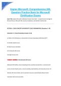  &NewLine;Kaplan Microsoft&colon; Comprehensive 200&NewLine;Question Practice Bank for Microsoft &NewLine;Certification Exams 