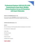 Professional Engineer KAPLAN &lpar;PE&rpar; 2026 &NewLine;Comprehensive Exam Bank&colon; Multiple&NewLine;Choice Questions Across All Disciplines &NewLine;with Expert Rationales 