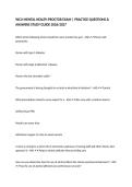 WCU MENTAL HEALTH PROCTOR EXAM &vert; PRACTICE QUESTIONS & ANSWERS STUDY GUIDE 2026&sol;2027
