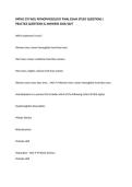 PATHO 370 WCU PATHOPHYSIOLOGY FINAL EXAM STUDY QUESTIONS &vert; PRACTICE QUESTIONS & ANSWERS 2026&sol;2027