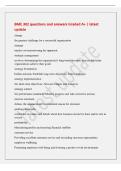 BME 302 questions and answers Graded A&plus; &vert; latest&NewLine;update&NewLine;change&NewLine;the greatest challenge for a successful organization&NewLine;strategy&NewLine;implies out-maneuvering the opponent&period;&NewLine;strategic management&NewLine;involves determining the organization's long-term directi
