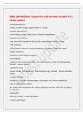BME 296 Midterm I questions and answers Graded A&plus; &vert;&NewLine;latest update&NewLine;metal characteristics&NewLine;strong&comma; conducts energy&comma; highly mobile e-&comma; ductile&NewLine;ceramic characteristics&NewLine;ionic bonding&comma; strong&comma; brittle&comma; hard&comma; resistant to degradation&NewLine;polymer characteristics