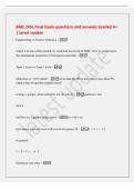 BME 245L Final Exam questions and answers Graded A&plus;&NewLine;&vert; latest update&NewLine;Engineering vs Science Statistics - &NewLine;Name 3 of any of the models we used and discussed in BME 245L to characterize&NewLine;the mechanical properties of biological materials&period; - &NewLine;Type 1 Error 