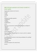 BME 210 Exam questions and answers Graded A&plus; &vert;&NewLine;latest update&NewLine;Size of a typical eukaryotic cell is close to&colon;&NewLine;a&period; 0&period;5 &micro;m&NewLine;b&period; 5 &micro;m&NewLine;