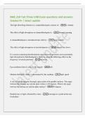 BME 210 Test Three UAB Exam questions and answers&NewLine;Graded A&plus; &vert; latest update&NewLine;The light absorbing element in a channelrhodopsin consists of&colon; - a vitamin&NewLine;The effect of light absorption on channelrhodopsin is&colon; - channel opening&NewLine;A channelrhodopsin is intro