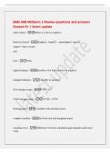 BME 60B Midterm 1 Review questions and answers&NewLine;Graded A&plus; &vert; latest update&NewLine;unary minus - Minus &lpar;-&rpar; used as negative&NewLine;function format - &lbrack;output1&comma; output2&rsqb; &equals; name&lpar;input1&comma; input2&rpar;&NewLine;output &equals; lines