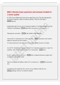BME 3 Review Exam questions and answers Graded A&plus;&NewLine;&vert; latest update&NewLine;In 1889&comma; Oscar Minkowski removed an organ from a dog&period; The dog subsequently&NewLine;developed symptoms similar to diabetes patients&period; What was the organ&quest; -&NewLine;Pancreas&NewLine;Immediately after his one yea