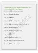 Course Code --> Course Name Exam questions and&NewLine;answers Graded A&plus; &vert; latest update&NewLine;ENGL 1033 - Exposition and Argumentation&NewLine;FYE 1001 - First Year Experience&NewLine;Math 2014 - Calculus 1&NewLine;Chem 1013 - General Chem I &plus; Lab&NewLine;BioL 1603 - Intro to Organismal &plus; E