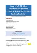 Exam 1 NUR 257 Galen Comprehensive Questions &lpar;Frequently Tested&rpar; and Complete Solutions Graded A&plus;