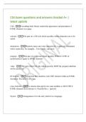 CSS Exam questions and answers Graded A&plus; &vert;&NewLine;latest update&NewLine;CSS - Cascading Style Sheets control the appearance and placement of&NewLine;HTML elements on a page&period;&NewLine;selector - The part of a CSS rule which specifies which element&lpar;s&rpar; are to be&NewLine;styled&period;&NewLine;declaration -