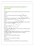 CSS Exam questions and answers Graded A&plus; &vert;&NewLine;latest update&NewLine;CSS&NewLine;Cascading Style Sheets control the appearance and placement of HTML elements&NewLine;on a page&period;&NewLine;selector&NewLine;The part of a CSS rule which specifies which element&lpar;s&rpar; are to be styled&period;&NewLine;declaration&NewLine;Pro