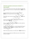 CSS Exam questions and answers Graded A&plus; &vert;&NewLine;latest update&NewLine;You have a large image that needs to fit into a 400 x 200 pixel area&period; What should&NewLine;you resize the image to if your users are using Retina displays&quest; - 800 x 400&NewLine;pixels&NewLine;In Chrome's Develope