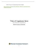 WGU C769 ROM3 IT CAPSTONE TASK 2 PROPOSAL TEMPLATE &vert; 2026 UPDATE &vert; WITH COMPLETE SOLUTIONS&period;