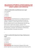 NSG 3100 &ndash; Exam 2 Fundamental Concepts and Skills for Nursing Practice Review Study Guide Latest Edition &lpar;2026&rpar;