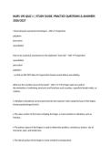 NURS 190 QUIZ 1 &vert; STUDY GUIDE&comma; PRACTICE QUESTIONS & ANSWERS 2026&sol;2027