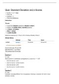 PSYC 354 MODULE 4 QUIZ&colon;STANDARD DEVIATION & Z-SCORES &vert; QUESTIONS AND ANSWERS &vert; 2026 UPDATE &vert; VERIFIED 100&percnt; CORRECT&period;