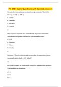 PH 3407 Exam Questions with Correct Answers