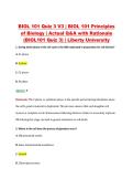 BIOL 101 Week 3 Quiz V1&ndash;V3 &vert; BIOL 101 Principles of Biology &vert; Liberty University &vert; Actual Q&A with Rationale &lpar;BIOL101 Week 3 Quiz&rpar;