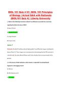 BIOL 101 Week 4 Quiz V1&ndash;V3 &vert; BIOL 101 Principles of Biology &vert; Liberty University &vert; Actual Q&A with Rationale &lpar;BIOL101 Week 4 Quiz&rpar;