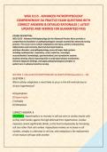 WGU D115 - ADVANCED PATHOPHYSIOLOGY &NewLine;COMPREHENSIVE OA PRACTICE EXAM QUESTIONS WITH &NewLine;CORRECT ANSWERS & DETAILED RATIONALES &vert; LATEST &NewLine;UPDATED AND VERIFIED FOR GUARANTEED PASS