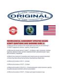 NEUROLOGICAL ASSESSMENT UPDATED EXAMS SCRIPT QUESTIONS AND ANSWERS SURE