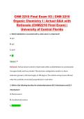 CHM 2210 Final Exam V2 &vert; CHM 2210 &NewLine;Organic Chemistry I &vert; Actual Q&A with &NewLine;Rationale &lpar;CHM2210 Final Exam&rpar; &vert; &NewLine;University of Central Florida 
