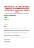 CHM 2210 Exam 4 V1&ndash;V3 &vert; CHM 2210 Organic Chemistry I &vert; University of Central Florida &vert; Actual Q&A with Rationale &lpar;CHM2210 Exam 4&rpar;