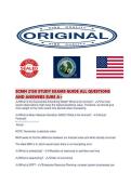 SCMN 2150 STUDY EXAMS GUIDE ALL QUESTIONS AND ANSWERS SURE