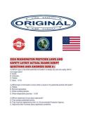 2026 WASHINGTON PESTICIDE LAWS AND SAFETY LATEST ACTUAL EXAMS SCRIPT QUESTIONS AND ANSWERS SURE A&period;pdf&NewLine;&NewLine;