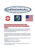 2026 WASHINGTON PESTICIDE LAWS LATEST EXAMS STUDY GUIDE QUESTIONS AND ANSWERS