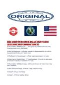 2026 MISSOURI BOATING EXAMS STUDY GUIDE QUESTIONS AND ANSWERS SURE