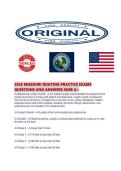 2026 MISSOURI BOATING PRACTICE EXAMS QUESTIONS AND ANSWERS SURE