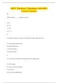 ABYC Electrical 2 Questions with 100&percnt;&NewLine;Correct Answers
