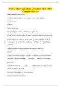 ABYC Electrical Exam Questions with 100&percnt;&NewLine;Correct Answers