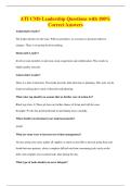 ATI CMS Leadership Questions with 100&percnt;&NewLine;Correct Answers