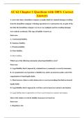 AU 62 Chapter 1 Questions with 100&percnt; Correct&NewLine;Answers