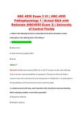 HSC 4555 Exam 3 V1 &vert; HSC 4555 &NewLine;Pathophysiology 1 &vert; Actual Q&A with &NewLine;Rationale &lpar;HSC4555 Exam 3&rpar; &vert; University &NewLine;of Central Florida