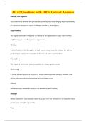 AU 62 Questions with 100&percnt; Correct Answers