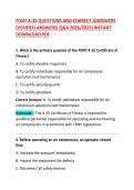 FDNY A-35 Certificate of Fitness Exam Questions and Correct Answers &vert; Complete Practice Test Study Guide&NewLine;&NewLine;