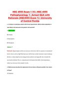 HSC 4555 Exam 1 V1&ndash;V3 &vert; HSC 4555 Pathophysiology I &vert; University of Central Florida &vert; Actual Q&A with Rationale &lpar;HSC4555 Exam 1&rpar;