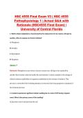 HSC 4555 Final Exam V3 &vert; HSC 4555 &NewLine;Pathophysiology 1 &vert; Actual Q&A with &NewLine;Rationale &lpar;HSC4555 Final Exam&rpar; &vert; &NewLine;University of Central Florida