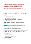 A-49 FDNY Test Exam Questions and Correct Answers &vert; Supervision of Storage&comma; Handling and Use of Aerosols Practice Test Study Guide