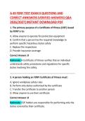 A-49 FDNY Test Exam II Questions and Correct Answers &vert; Supervision of Storage&comma; Handling and Use of Aerosols Practice Test