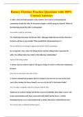 Barney Fletcher Practice Questions with 100&percnt;&NewLine;Correct Answers