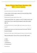 Barney Fletcher Real Estate Questions with&NewLine;100&percnt; Correct Answers