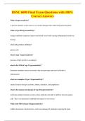 BSNC 6000 Final Exam Questions with 100&percnt;&NewLine;Correct Answers